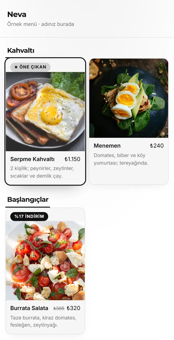 Modern Grid şablonu önizlemesi
